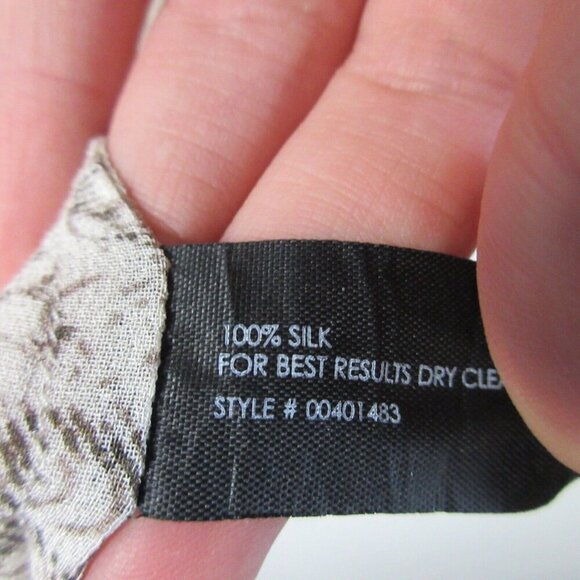 Club Monaco Women Silk Printed Tank Top Sleeveless Scoop Neck Summer S 44 - Picture 4 of 10